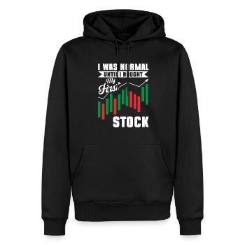 Trading Crypto Stock Market Investor Day Trader - Sweat à capuche Premium bio Homme - noir - Devant - Nico (187cm)