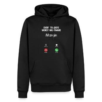 Trading Crypto Stock Market Investor Day Trader - Sweat à capuche Premium bio Homme - noir - Devant - Nico (187cm)