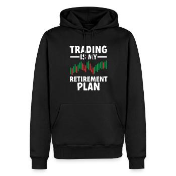 Trading Crypto Stock Market Investor Day Trader - Sweat à capuche Premium bio Homme - noir - Devant - Nico (187cm)