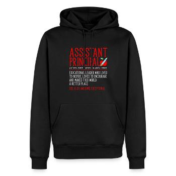 Stellvertretender Schulleiter - Männer Premium Bio Hoodie - Schwarz - Vorne - Nico (187cm)