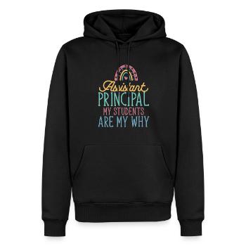 Stellvertretende Schulleiterin - Männer Premium Bio Hoodie - Schwarz - Vorne - Nico (187cm)