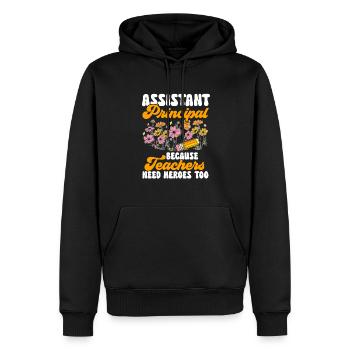 Stellvertretende Schulleiterin - Männer Premium Bio Hoodie - Schwarz - Vorne - Nico (187cm)