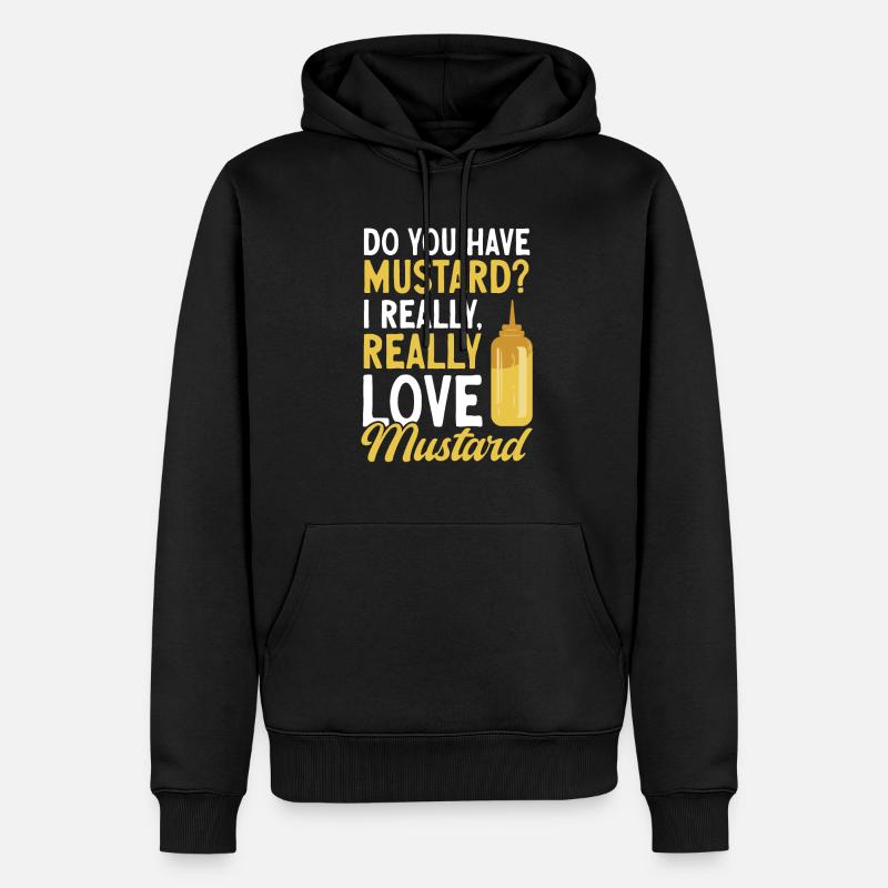 Senf Moutarde - Sweat à capuche Premium bio Homme - noir