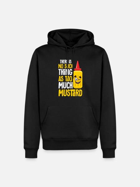Senf Mustard - Men’s Premium Organic Hoodie - black