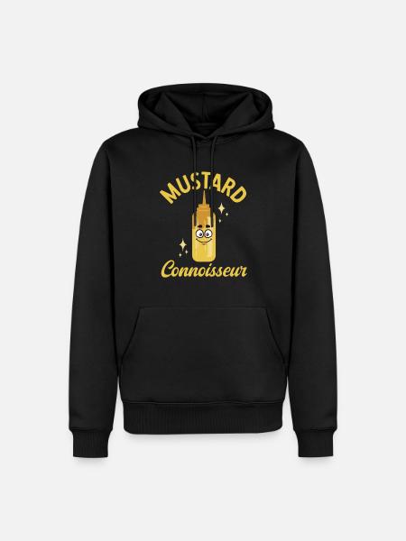 Senf Mustard - Men’s Premium Organic Hoodie - black