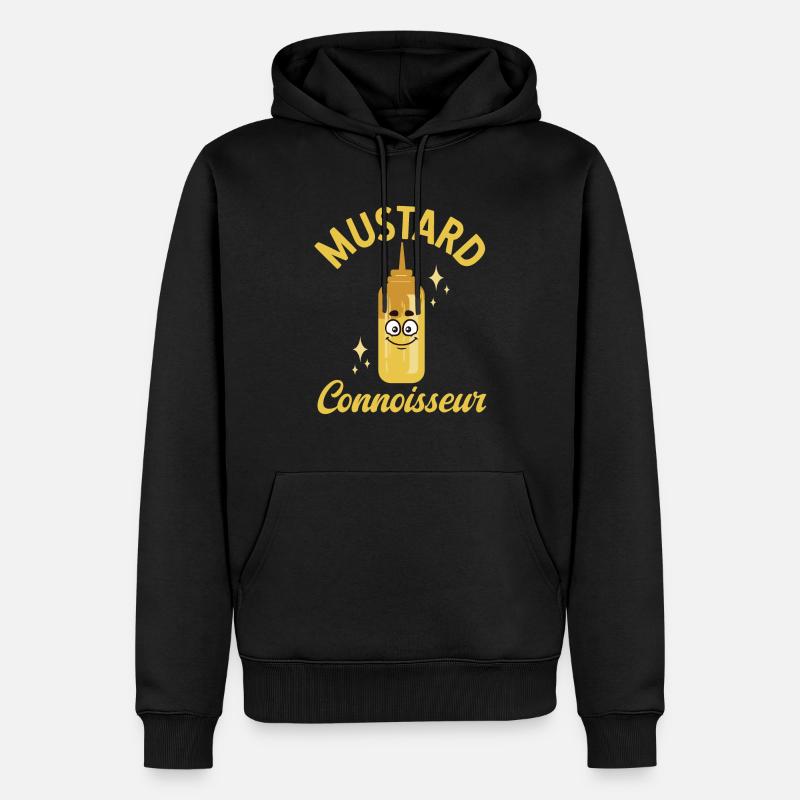 Senf Moutarde - Sweat à capuche Premium bio Homme - noir