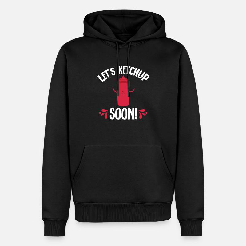 Ketchup Ketchup à la tomate - Sweat à capuche Premium bio Homme - noir