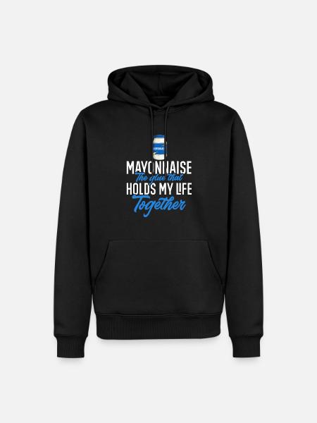 Mayonnaise - Men’s Premium Organic Hoodie - black