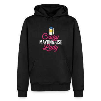 Mayonnaise - Sweat à capuche Premium bio Homme - noir - Devant - Nico (187cm)