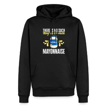 Mayonnaise - Sweat à capuche Premium bio Homme - noir - Devant - Nico (187cm)