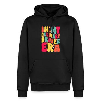 Lieferant Paket Lieferung - Männer Premium Bio Hoodie - Schwarz - Vorne - Nico (187cm)