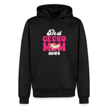 Leopardgecko Reptil Haustier Gecko - Männer Premium Bio Hoodie - Schwarz - Vorne - Nico (187cm)