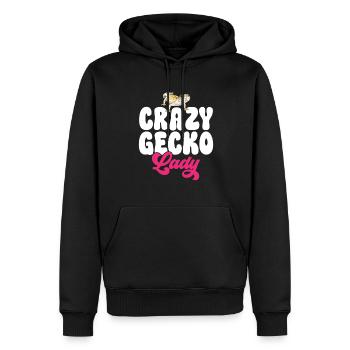 Leopardgecko Reptil Haustier Gecko - Männer Premium Bio Hoodie - Schwarz - Vorne - Nico (187cm)