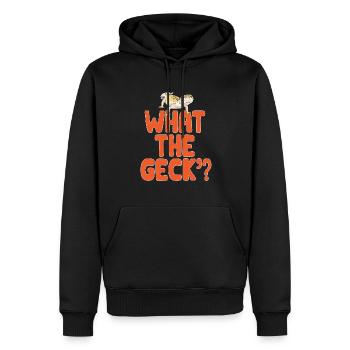 Leopardgecko Reptil Haustier Gecko - Männer Premium Bio Hoodie - Schwarz - Vorne - Nico (187cm)