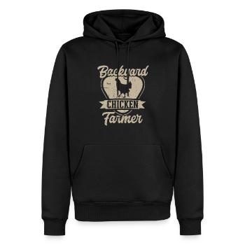 Hühnerzüchter Hahn Henne Hinterhof Hühner - Männer Premium Bio Hoodie - Schwarz - Vorne - Nico (187cm)