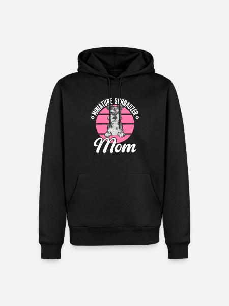 Miniature Schnauzer Dog Schnauzer - Men’s Premium Organic Hoodie - black