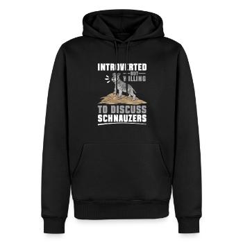 Zwergschnauzer Hund Schnauzer - Männer Premium Bio Hoodie - Schwarz - Vorne - Nico (187cm)