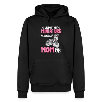 Schnauzer nain Chien Schnauzer - Sweat à capuche Premium bio Homme - noir - Devant - Nico (187cm)
