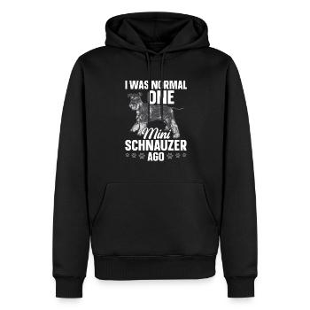Schnauzer nain Chien Schnauzer - Sweat à capuche Premium bio Homme - noir - Devant - Nico (187cm)