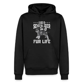 Zwergschnauzer Hund Schnauzer - Männer Premium Bio Hoodie - Schwarz - Vorne - Nico (187cm)