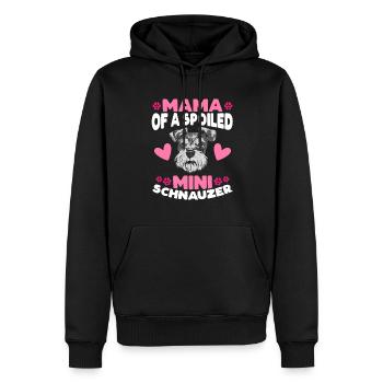 Schnauzer nain Chien Schnauzer - Sweat à capuche Premium bio Homme - noir - Devant - Nico (187cm)