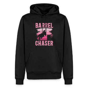 Rodeo Barrel Racing Pferd - Männer Premium Bio Hoodie - Schwarz - Vorne - Nico (187cm)