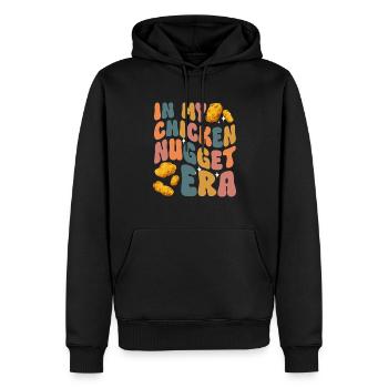 Chicken Nugget Liebhaber Chicken Nuggets - Männer Premium Bio Hoodie - Schwarz - Vorne - Nico (187cm)