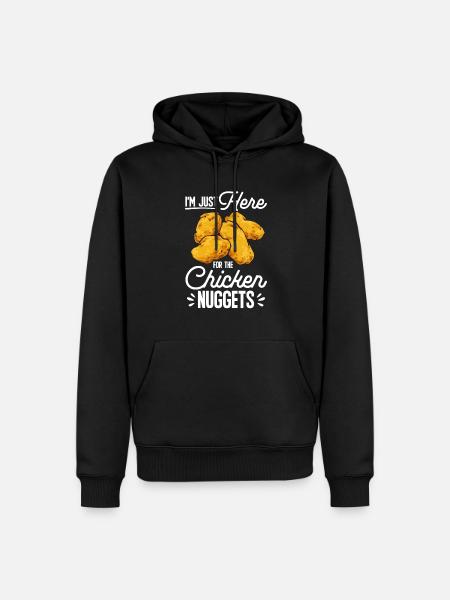 Chicken Nugget Lover Chicken Nuggets - Men’s Premium Organic Hoodie - black