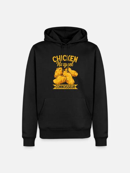 Chicken Nugget Lover Chicken Nuggets - Men’s Premium Organic Hoodie - black