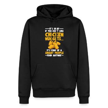 Nuggets de poulet Nuggets de poulet - Sweat à capuche Premium bio Homme - noir - Devant - Nico (187cm)