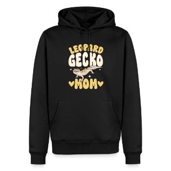 Leopardgecko Reptil Haustier Gecko - Männer Premium Bio Hoodie - Schwarz - Vorne - Nico (187cm)