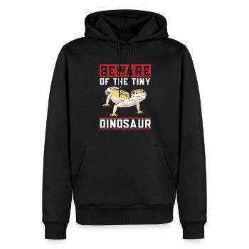 Leopard Gecko Reptile Pet Gecko - Men’s Premium Organic Hoodie - black - Front - Nico (187cm)