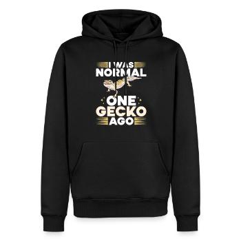 Leopard Gecko Reptile Pet Gecko - Men’s Premium Organic Hoodie - black - Front - Nico (187cm)