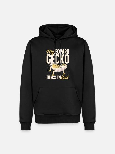 Leopard Gecko Reptile Pet Gecko - Men’s Premium Organic Hoodie - black