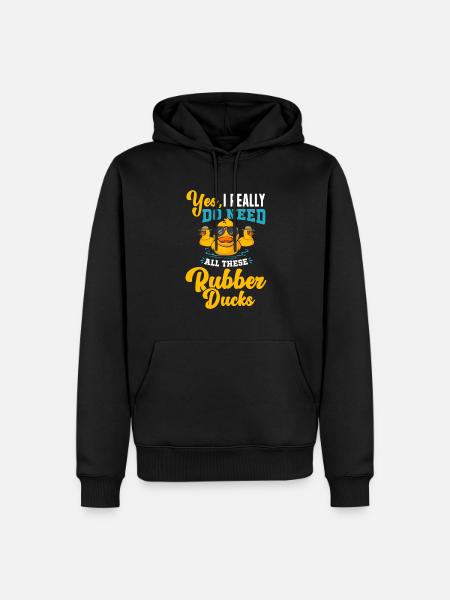 Rubber Duck Rubber Duck - Men’s Premium Organic Hoodie - black