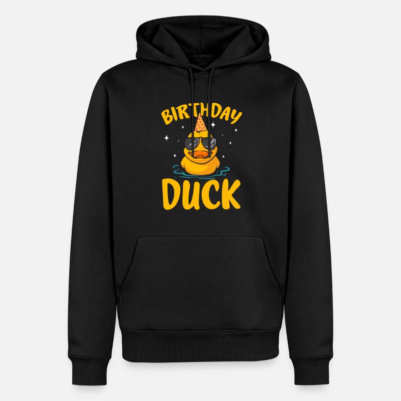 Quietscheentchen Quietscheente Gummiente - Männer Premium Bio Hoodie - Schwarz