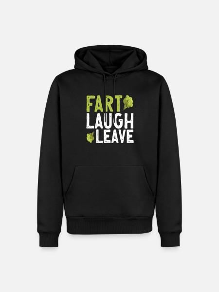 fart farting farting farting - Men’s Premium Organic Hoodie - black