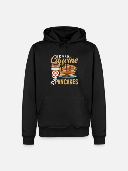 Pancake Breakfast Pancakes - Men’s Premium Organic Hoodie - black