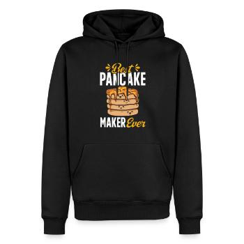 Pancake Breakfast Pancakes - Men’s Premium Organic Hoodie - black - Front - Nico (187cm)