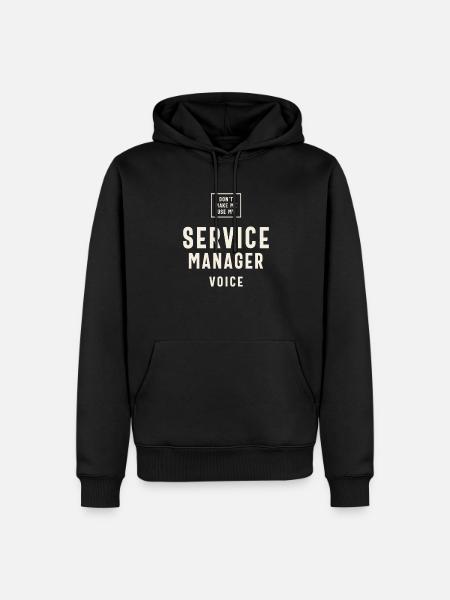 Funny Job Occupation Service Manager - Men’s Premium Organic Hoodie - black