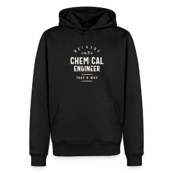 Funny Job Occupation Chemical Engineer - Men’s Premium Organic Hoodie - black - Front - Nico (187cm)