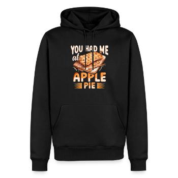 Vous m’avez eu à la tarte aux pommes Thanksgiving applepie - Sweat à capuche Premium bio Homme - noir - Devant - Nico (187cm)
