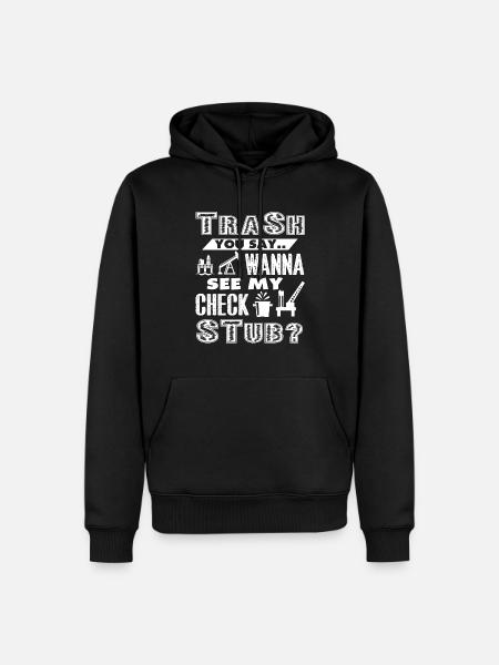 Oilfield Oilfield Check Stub - Men’s Premium Organic Hoodie - black