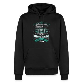 Nursing Assistant Marry A Nursing Assistant - Men’s Premium Organic Hoodie - black - Front - Nico (187cm)