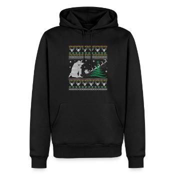 Funny Photographer Christmas - Men’s Premium Organic Hoodie - black - Front - Nico (187cm)