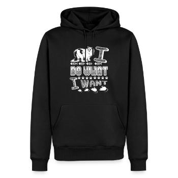 Ragamuffin Ragamuffin I Do What I Want - Men’s Premium Organic Hoodie - black - Front - Nico (187cm)