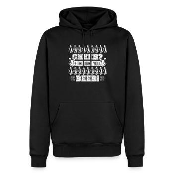 Christmas Cheer Christmas Beer - Men’s Premium Organic Hoodie - black - Front - Nico (187cm)