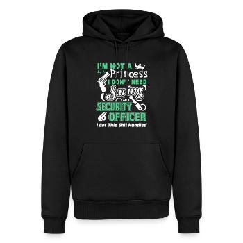 Security Officer I'm A Security Officer - Men’s Premium Organic Hoodie - black - Front - Nico (187cm)
