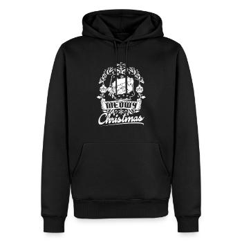 Christmas Cat Lover Meowy Christmas - Men’s Premium Organic Hoodie - black - Front - Nico (187cm)