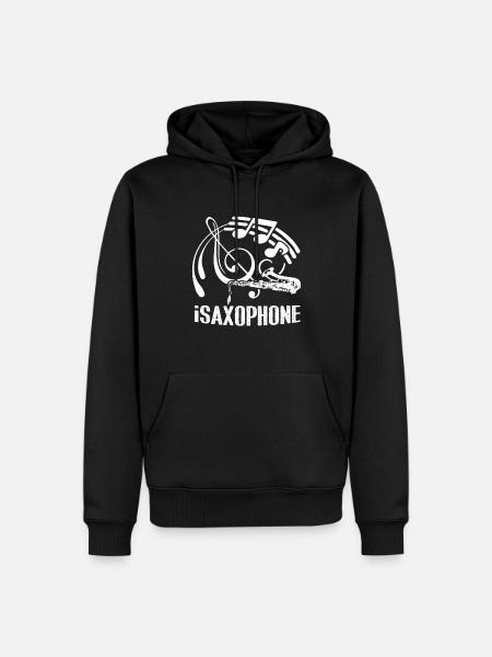Saxophone Funny Saxophone - Men’s Premium Organic Hoodie - black
